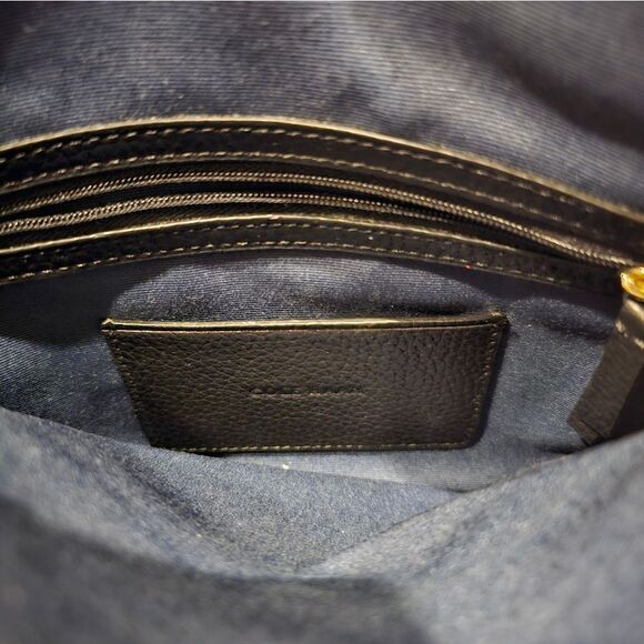 COLE HAAN Tri-Color Crossbody ~ Tan Cream Black - Picture 11 of 11